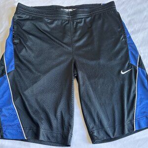 Nike Men's Dri-Fit Athletic Basketball Blue/Black Shorts – Size Medium / Large